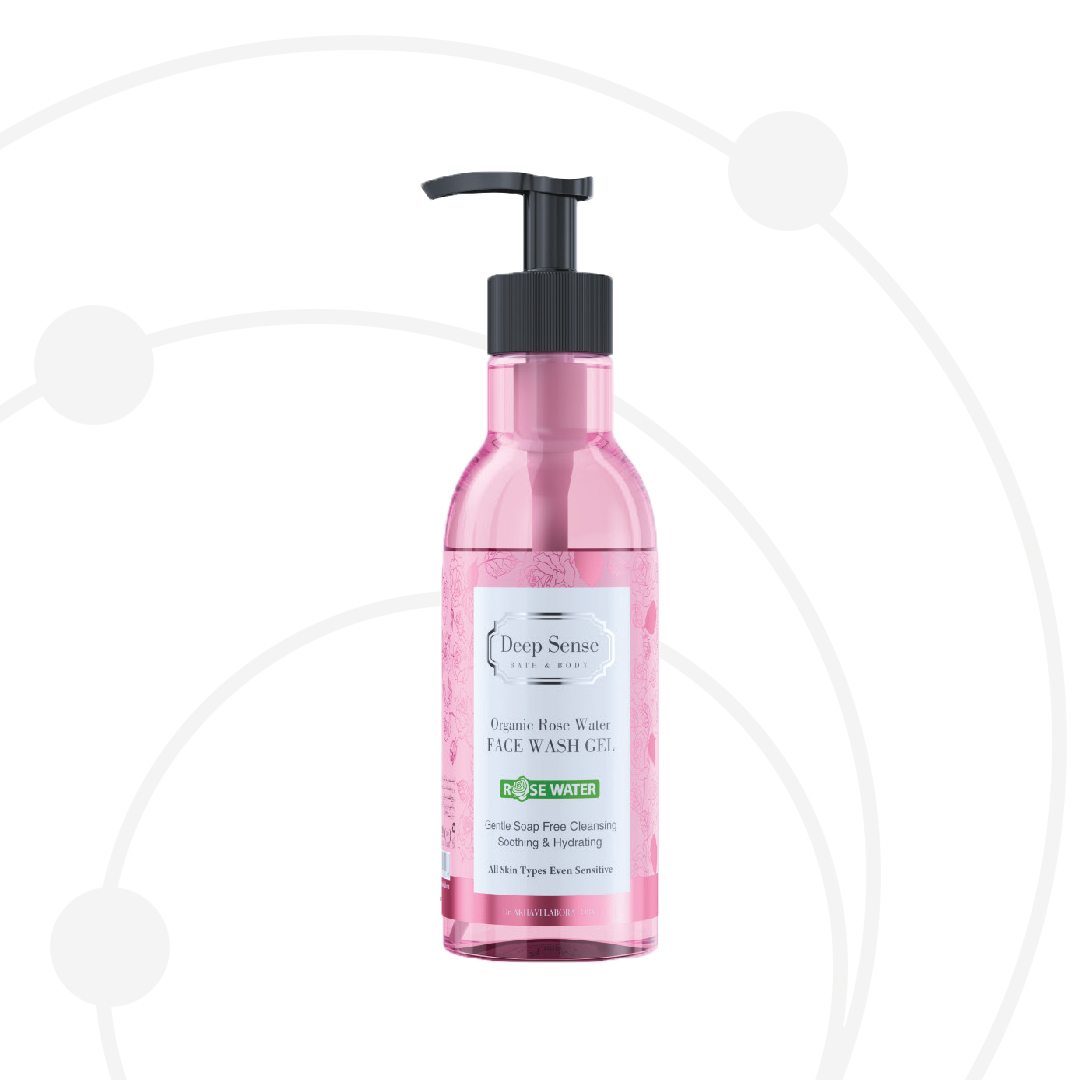 Organic Rose Water Face Wash Gel