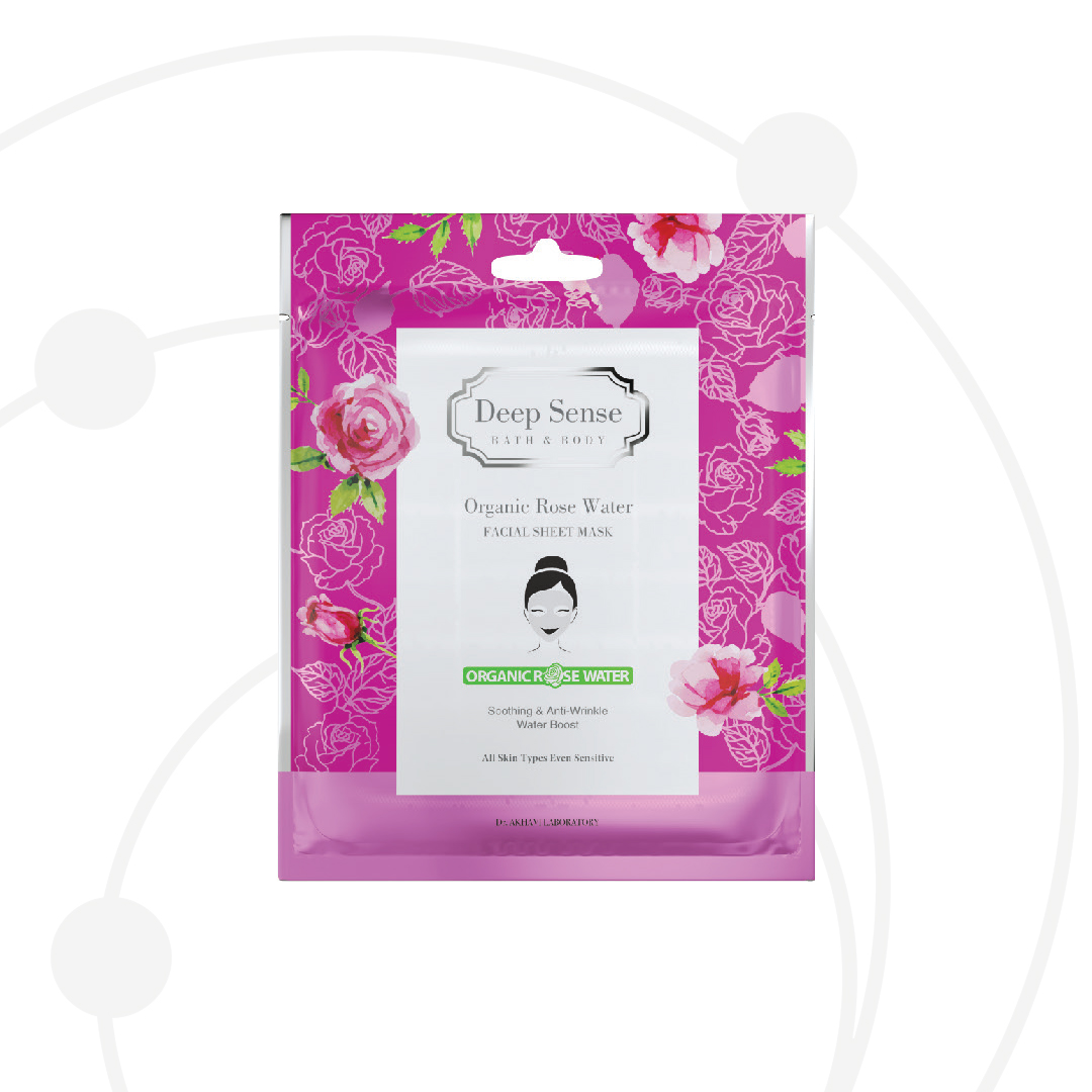 Organic Rose Water Facial Sheet Mask